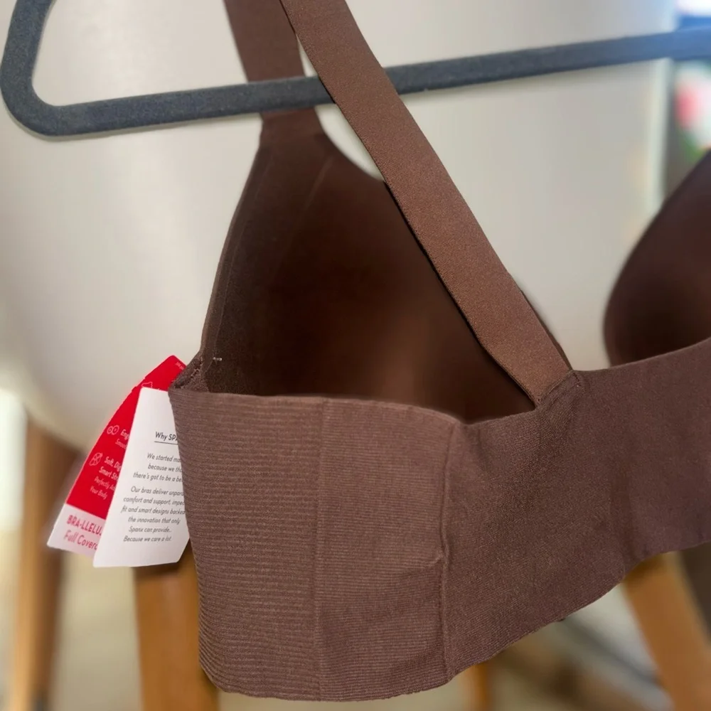 NWT Spanx Bra Front Close Full Coverage Chestnut Brown Size 40D - Picture 4 of 11